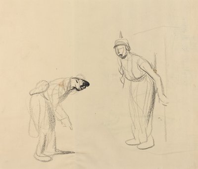 Escondiendo el "louis" [verso] de Jean Louis Forain