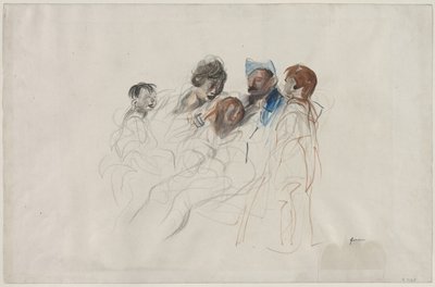 Hogar en un permiso, último cuarto del siglo XIX o primer tercio del siglo XX de Jean Louis Forain