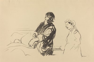 Escena hospitalaria, c. 1914-1919 de Jean Louis Forain