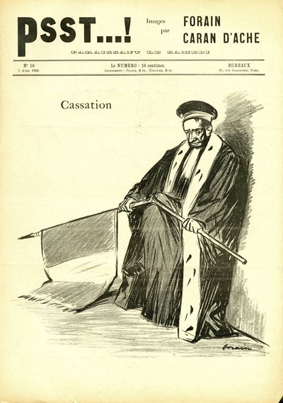 Ilustración de Jean-Louis Forain (1852-1931) en Psst...! de Jean Louis Forain