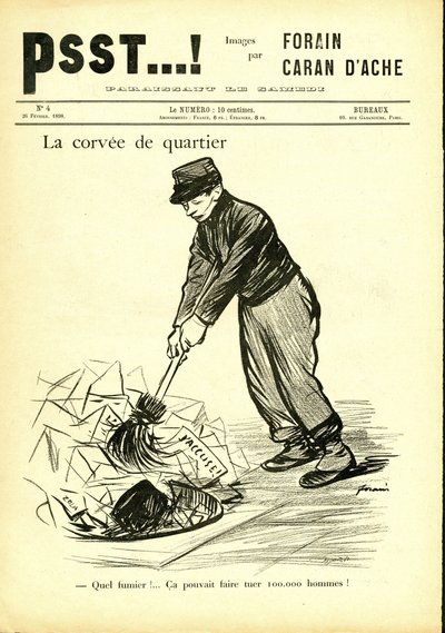 Ilustración de Jean-Louis Forain (1852-1931) en Psst...! de Jean Louis Forain