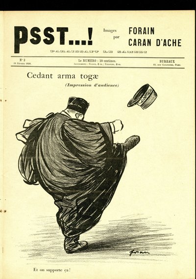 Ilustración de Jean-Louis Forain (1852-1931) en Psst...! de Jean Louis Forain