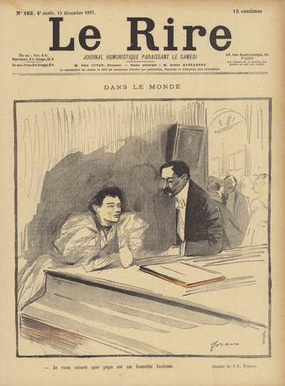 Ilustración para Le Rire de Jean Louis Forain