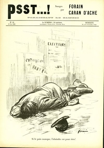 Ilustración en Psst...! de Jean Louis Forain