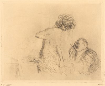En una habitación privada (primera placa) de Jean Louis Forain