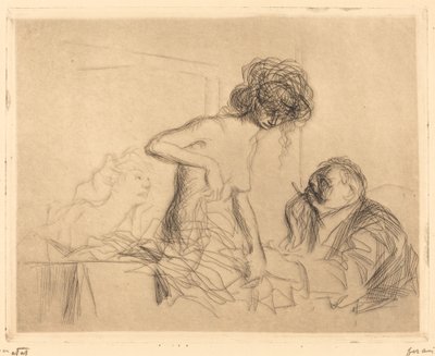 En una habitación privada (primera placa) de Jean Louis Forain