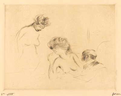 En una habitación privada (tercera placa) de Jean Louis Forain