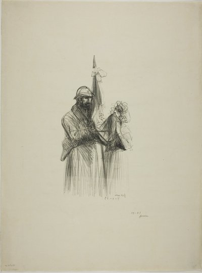 Besando la bandera de Jean Louis Forain