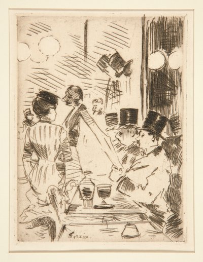 El café de la nueva Atenas de Jean Louis Forain