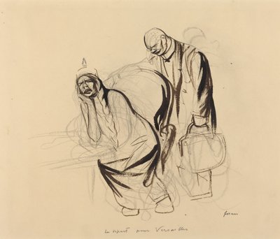 La partida hacia Versalles, c. 1919 de Jean Louis Forain