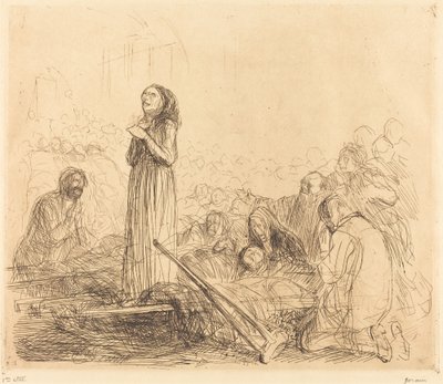 Lourdes, el milagro (primera placa) de Jean Louis Forain