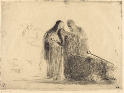 Lourdes, el paralítico (segunda placa) de Jean Louis Forain