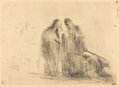 Lourdes, el paralítico (segunda placa) de Jean Louis Forain