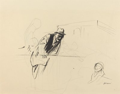 Negociaciones en el Palacio de Trianon, Versalles, c. 1919 de Jean Louis Forain