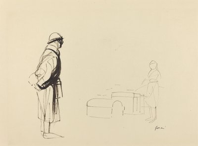 Poilu y Enfermera de Jean Louis Forain