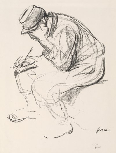 Prisionero de guerra escribiendo una carta de Jean Louis Forain