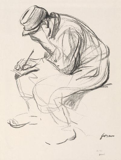 Prisionero de guerra escribiendo una carta de Jean Louis Forain