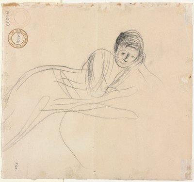 Mujer Reclining (verso) de Jean Louis Forain