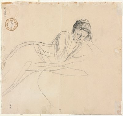 Mujer reclinada (verso), 1915 de Jean Louis Forain