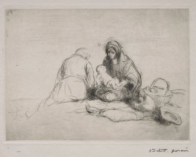 Descanso en la Huida a Egipto de Jean Louis Forain
