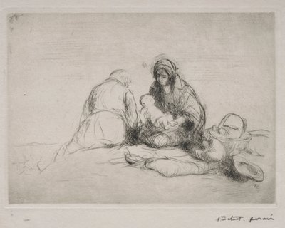 Descanso en la huida a Egipto de Jean Louis Forain