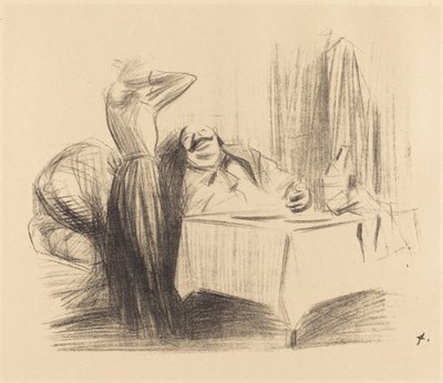 Escena en una habitación privada (placa horizontal) de Jean Louis Forain