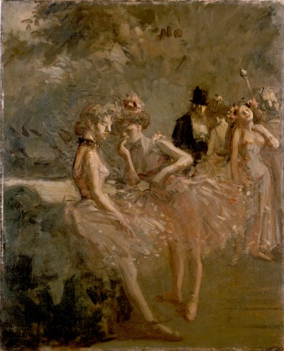 Escena en las alas de un teatro, c1870-1900 de Jean Louis Forain