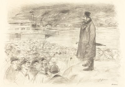 Escena de una huelga (tercera placa) de Jean Louis Forain