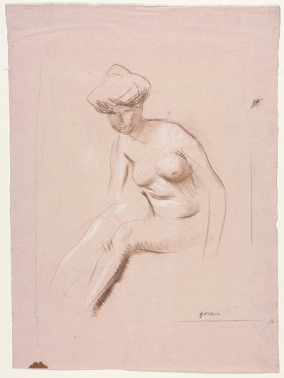 Desnudo sentado de Jean Louis Forain