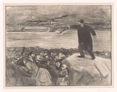 Huelga de los trabajadores de las fábricas
Escena de grève de Jean Louis Forain