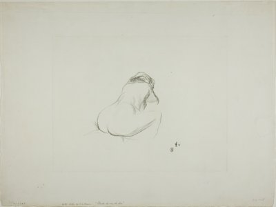 Estudio de una Mujer Desnuda, de Espaldas de Jean Louis Forain
