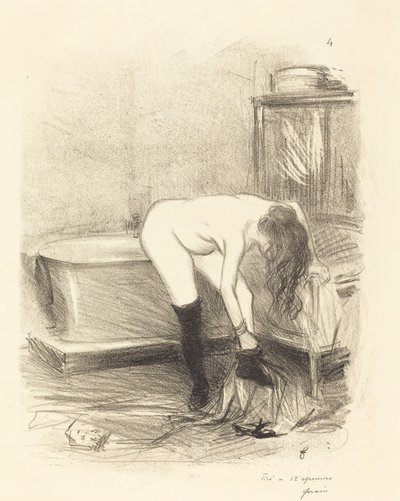 El baño (placa vertical) de Jean Louis Forain