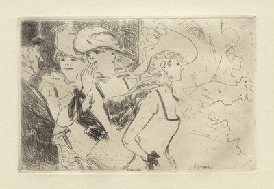 El Folies-Bergère, c. 1880-86 (aguafuerte) de Jean Louis Forain
