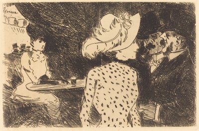 Las Folies Bergere (placa rechazada, segunda placa) de Jean Louis Forain