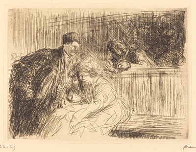 El abogado hablando con el prisionero (segunda placa) de Jean Louis Forain