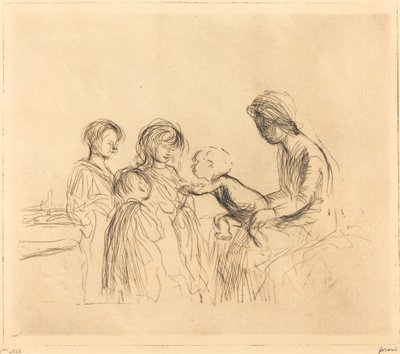 La Madonna y los niños de Jean Louis Forain