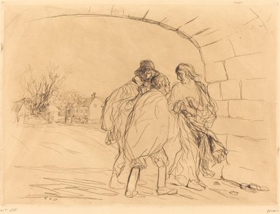 El Encuentro bajo el Arco (primera placa) de Jean Louis Forain