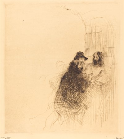El Encuentro bajo el Arco (segunda placa) de Jean Louis Forain