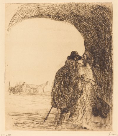 El Encuentro bajo el Arco (tercera placa) de Jean Louis Forain