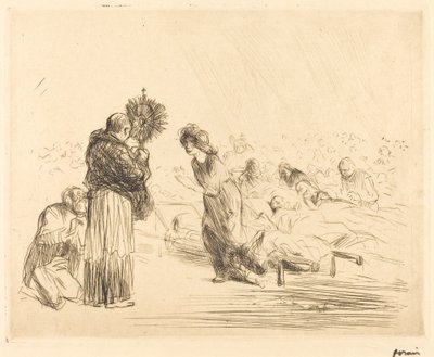 El milagro ante el Santísimo Sacramento (cuarta placa) de Jean Louis Forain