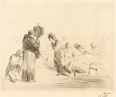 El milagro ante el Santísimo Sacramento (cuarta placa) de Jean Louis Forain