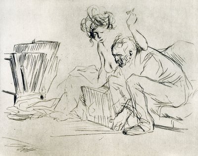 El modelo en reposo, 1925 de Jean Louis Forain