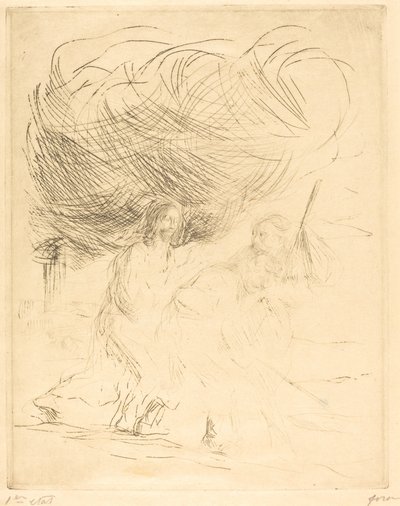 El camino a Emaús (segunda placa) de Jean Louis Forain