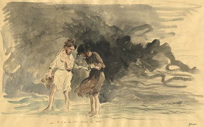¡Hay maíz en el mar!, último cuarto del siglo XIX o primer tercio del siglo XX de Jean Louis Forain