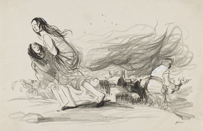 Están quemando todo - Deben estar a punto de retirarse, c. 1919 de Jean Louis Forain