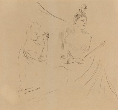 Dos Damas en un Palco de Jean Louis Forain