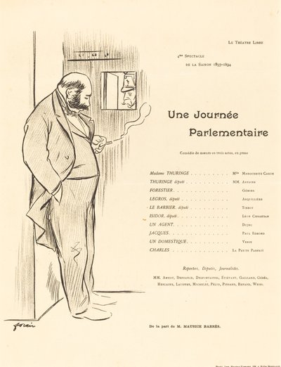 Un día parlamentario de Jean Louis Forain