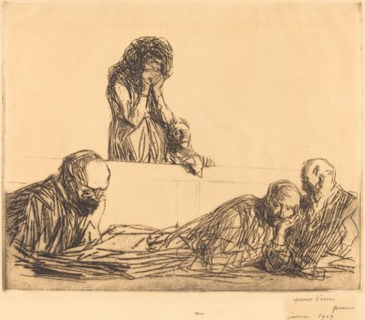 Madre soltera (primera placa) de Jean Louis Forain