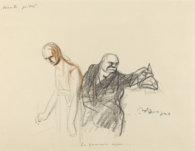 Versalles julio. La Germania firma..., probablemente 1919 de Jean Louis Forain