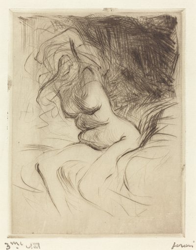 Mujer Quitándose la Camisa de Jean Louis Forain